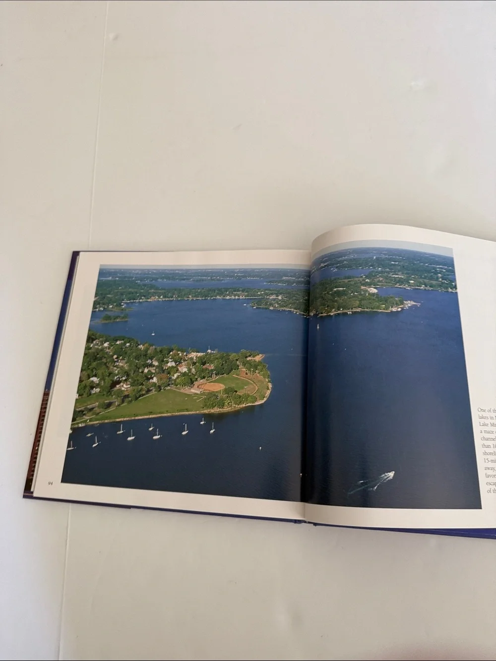 Minneapolis and St. Paul Hardcover City Photo Book - Blue & Gold Cover